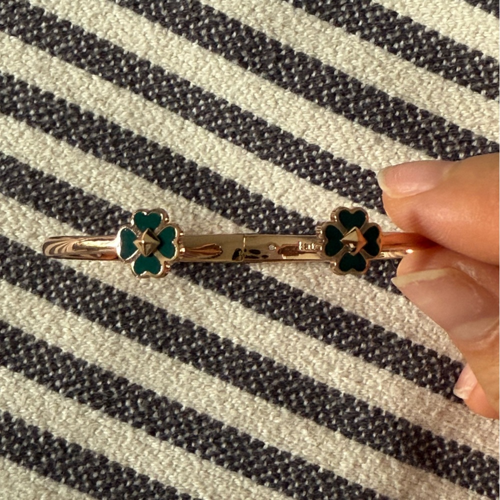 Kate spade rose gold 4 leaf clover bracelet - Picture 8 of 8